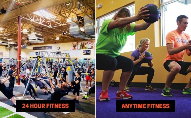 24 Hour Fitness vs Anytime Fitness Group Classes