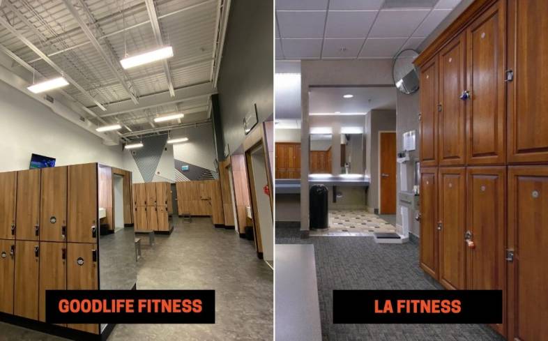 GoodLife Fitness vs LA Fitness Amenities