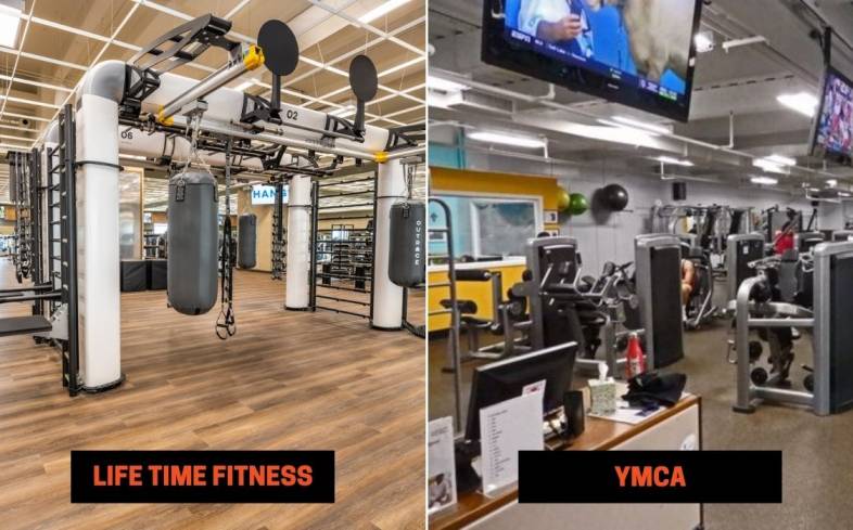Life Time Fitness vs YMCA Equipment