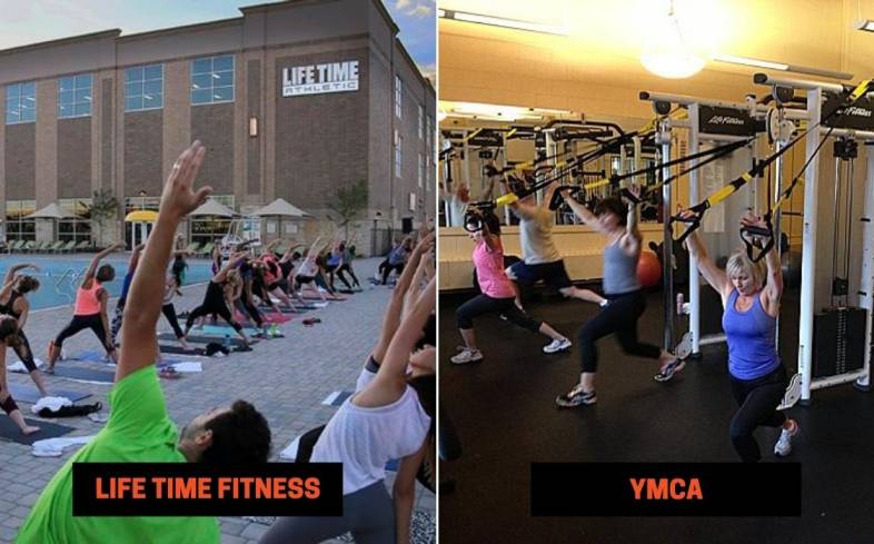 Life Time Fitness vs YMCA Group Classes