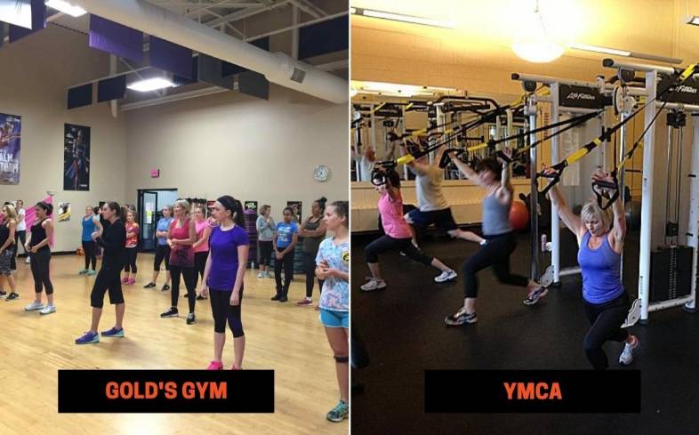 Gold's Gym vs YMCA Group Classes
