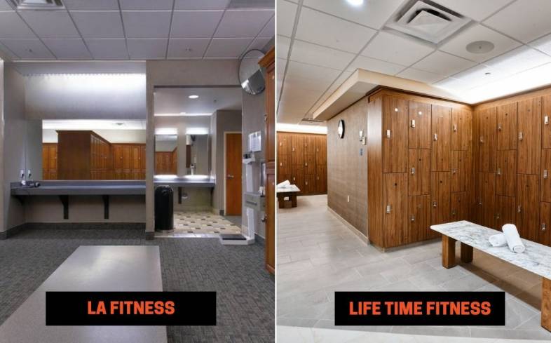 LA Fitness vs Life Time Fitness Amenities