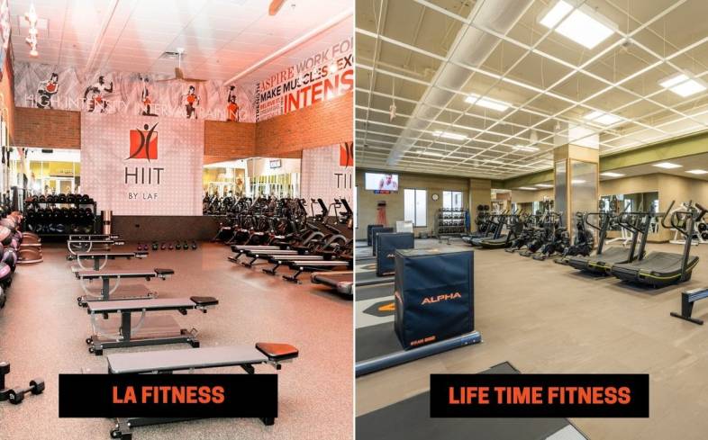 LA Fitness vs Life Time Fitness Equipment