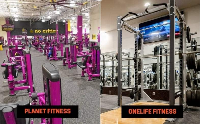 Planet Fitness vs Onelife Fitness Equipment
