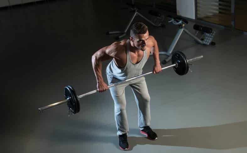 barbell bent-over row