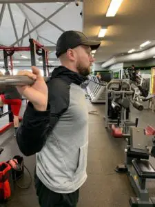 where to look while squatting
