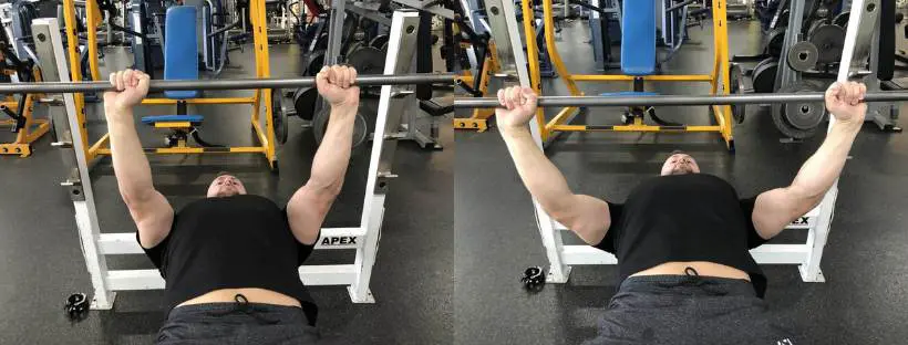 Grip position affects bench press muscles worked.