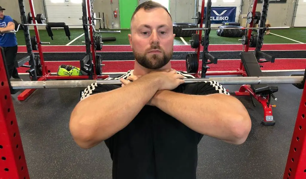 Cross arm grip