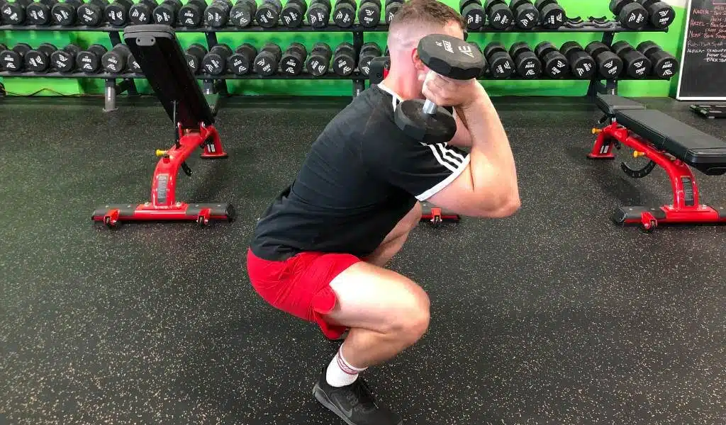 front squat alternative dumbbell front squat