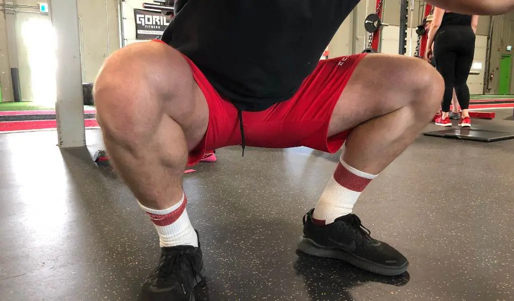 push knees forward