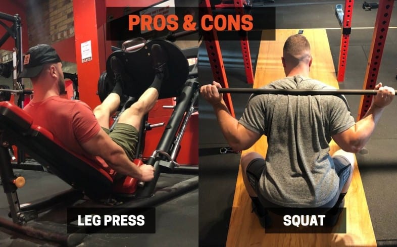 Leg press vs squat: pros and cons