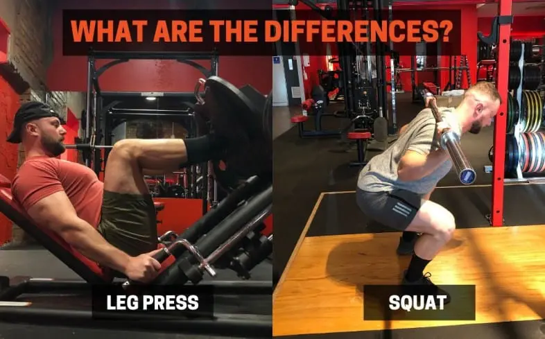 Prensa de pernas vs. squat: quais são as diferenças
