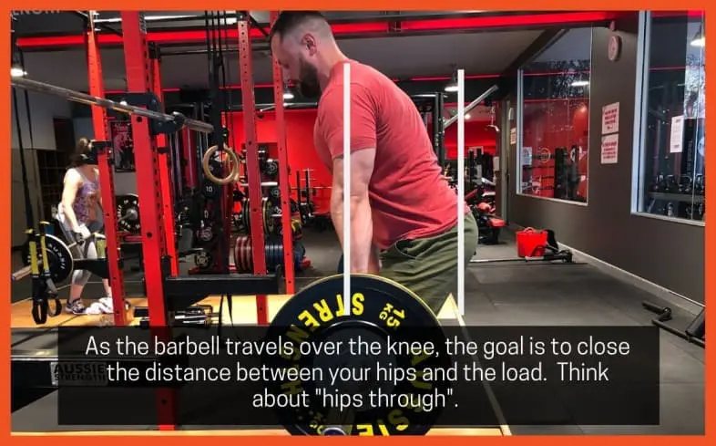 Deadlift cue: Hips through