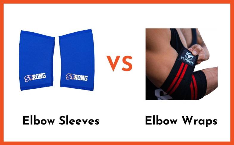Describing the difference between elbow sleeves and elbow wraps