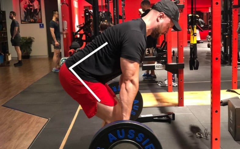 Your back angle might be more horizontal if you have short arms for deadlifts