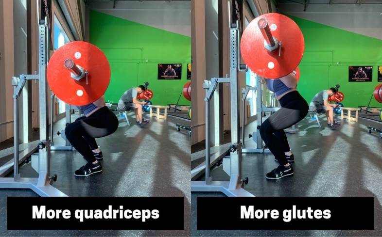 what muscle groups do ass to grass squats work
