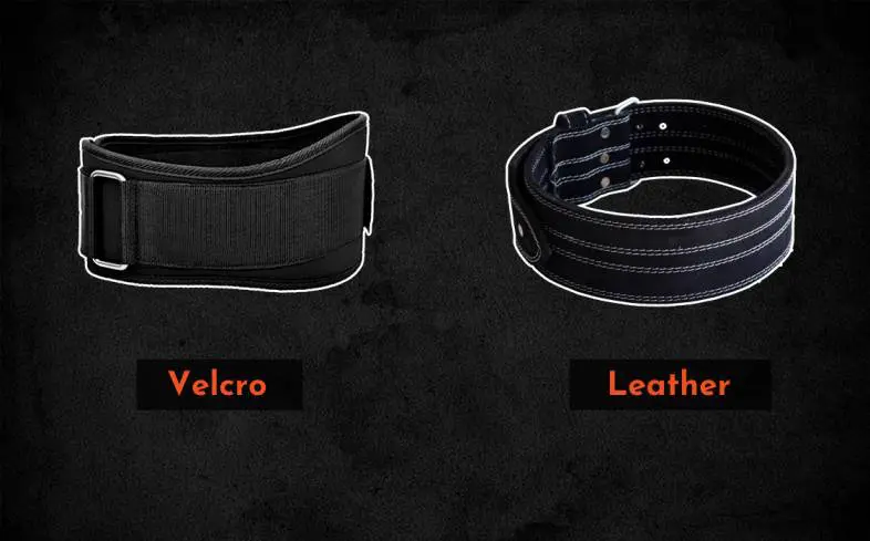 choosing material of the powerlifting belt, velcro or leather