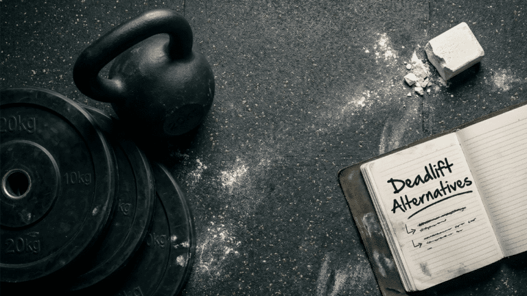 A gym floor showing the best deadlift alternatives for a stronger pull