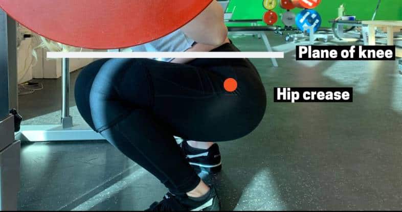 don’t aim to squat any lower than that if you lose tension in the hole