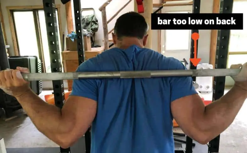 bar too low on back