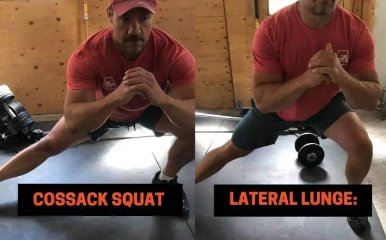 Difference #4 between the Cossack Squat vs lateral lunge - The Range of Motion