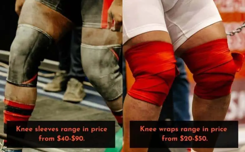 knee sleeves are more expensive than knee wraps