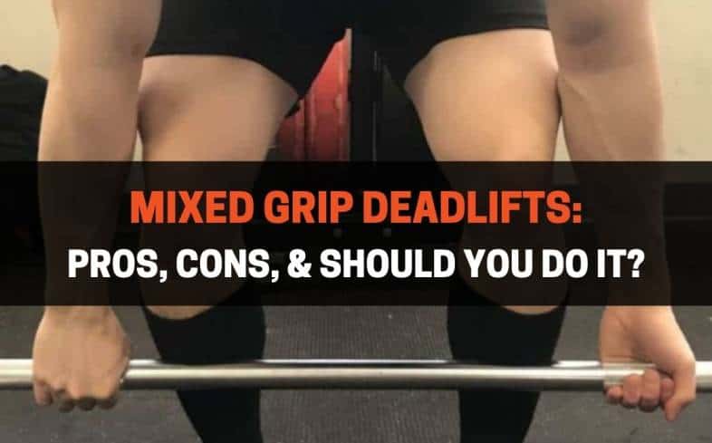 a mixed grip deadlift is when you place one hand underhand and one hand overhand on the bar