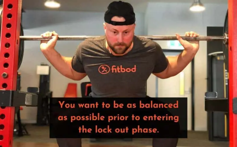 you want to be as balanced as possible prior to entering the lock-out phase