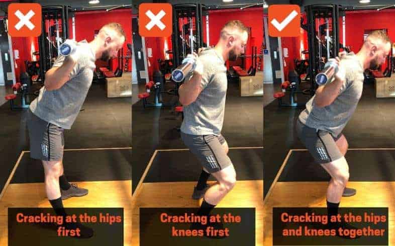 Start The Squat By Breaking At Your Hips & Knees