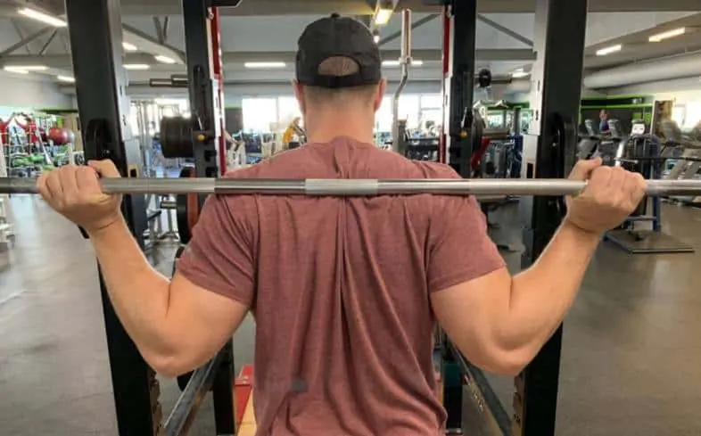 barbell too high on your back