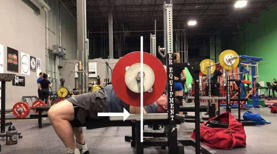 you may be weak in the mid-range of the bench press if your elbows flare out to the side as you begin to fail the rep