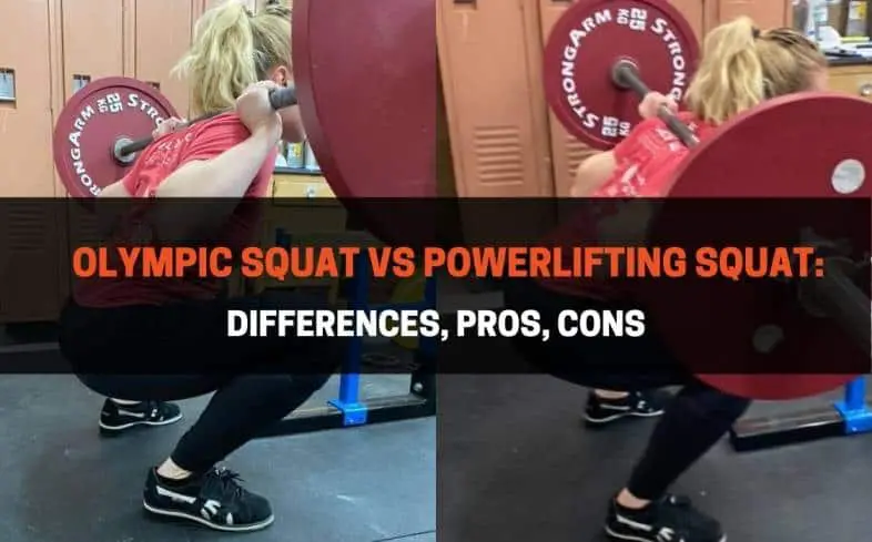 differences between the olympic squat vs powerlifting squat