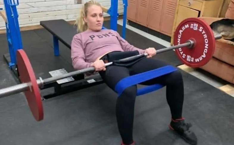 add a hip circle hip thrust
