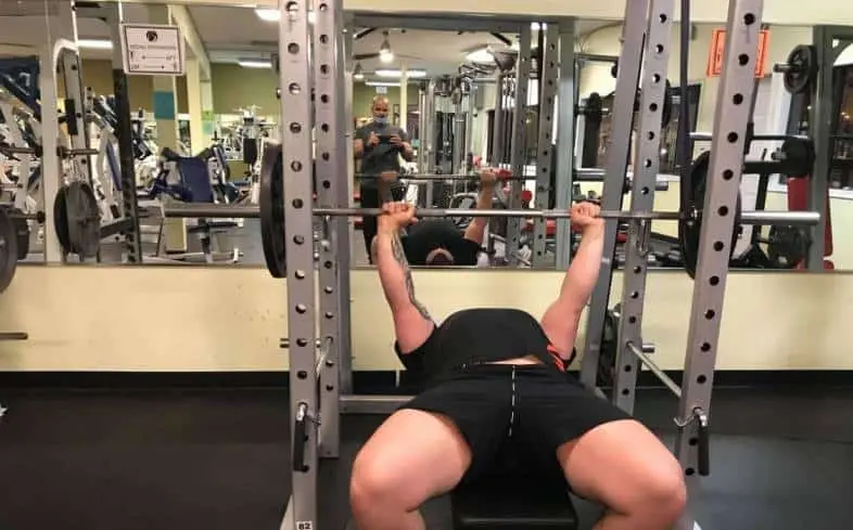 add plates to the bar and work up