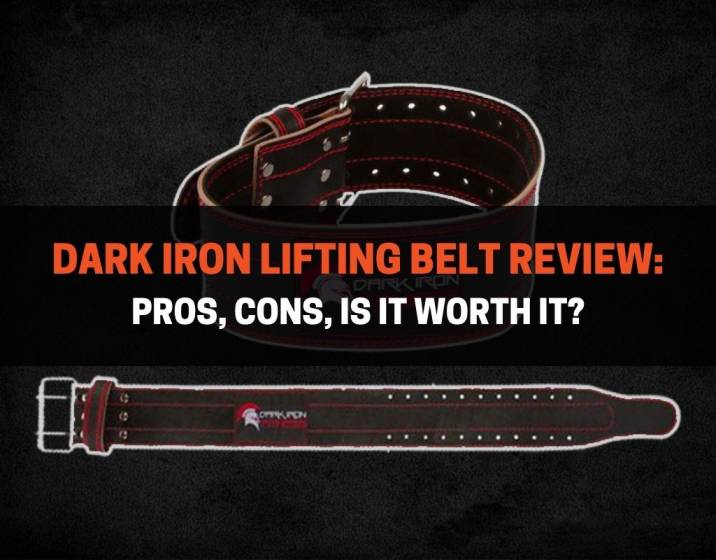 Dark Iron Fitness Genuine Leather Pro Weight Lifting Belt for Men and Women  - Durable Comfortable and Adjustable with Buckle - Stabilizing Lower Back  Support for Weightlifting - KyleCoaching