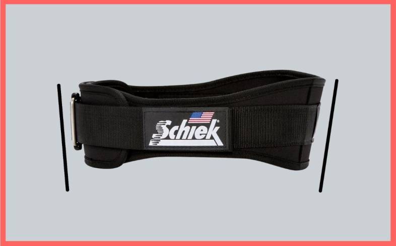 Schiek Sports Model 2004 Nylon 4 3/4" Weight Lifting Belt Neon Yellow size S 