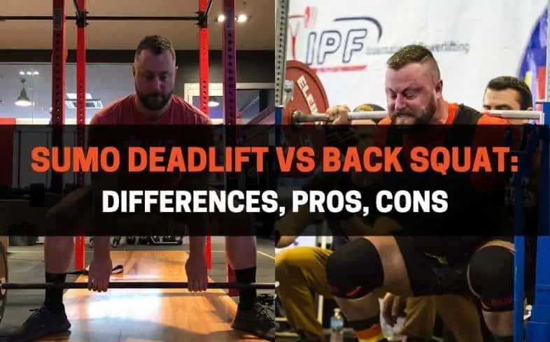 difference between a sumo deadlift and back squat