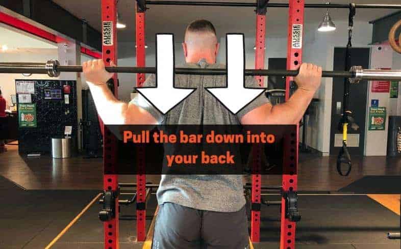 make a shelf for the bar to sit in either the high or low bar position