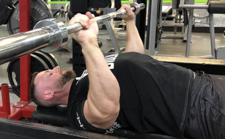 grip width when holding onto the barbell