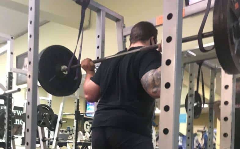 how to program the reverse band squat