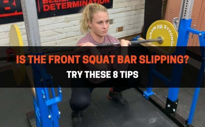 the barbell may be slipping because the bar is in the wrong spot