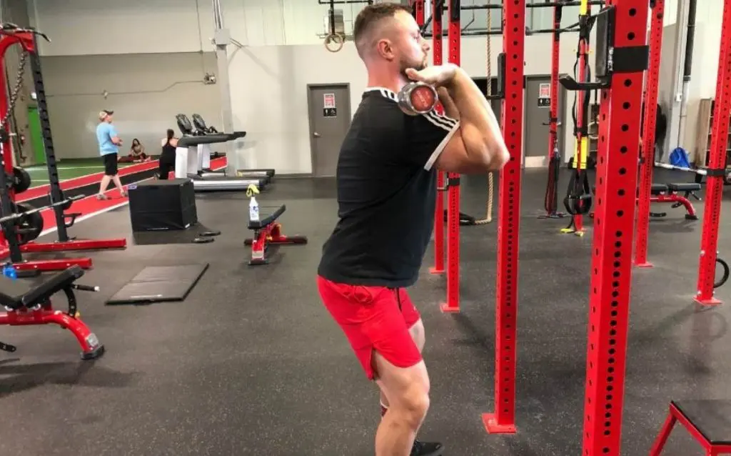 practice the front rack position