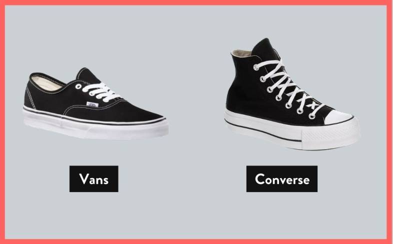 converse and vans shoes