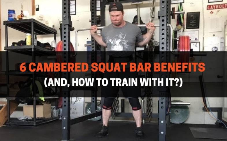 the cambered squat bar is a specialty barbell that has the weight plates hang 14 inches lower than a normal barbell