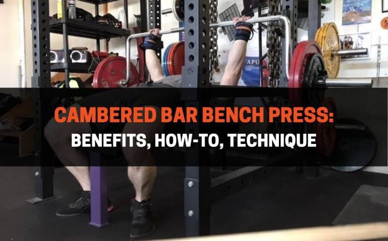 the cambered bench press is a specialty bar that lets the plates hang 14 inches lower than normal compared with a traditional barbell