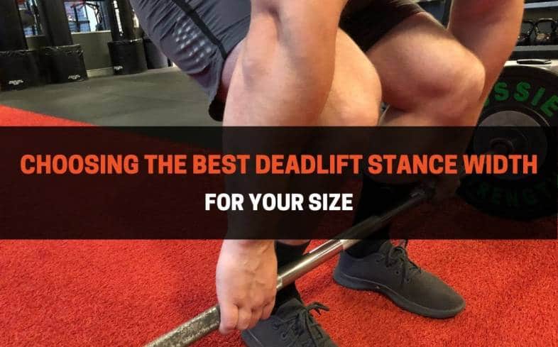 the best deadlift stance is going to be either shoulder-width apart or slightly narrower than shoulder-width apart