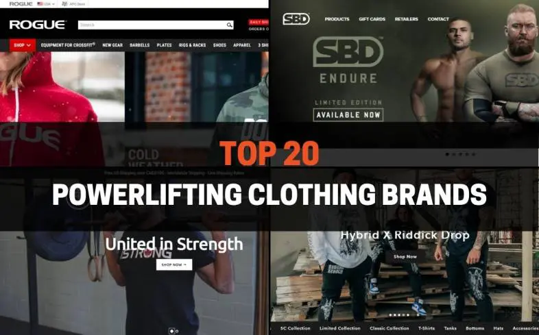 the 20 powerlifting clothing brands