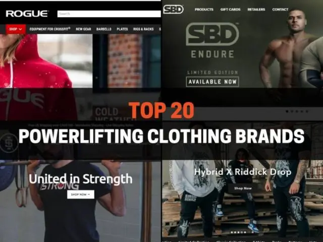 Top 20 Powerlifting Clothing Brands