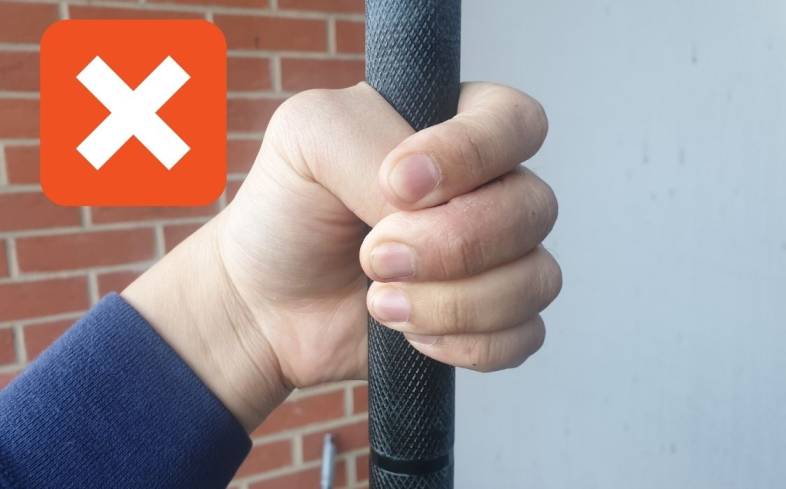 The Hook Grip - how to set up with shorter fingers 