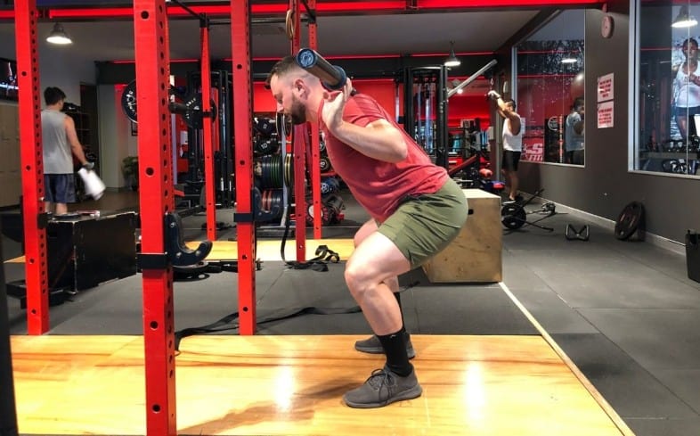 Sore quads from outlet squats